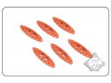 FMA Lock pull rope accessories for the backpack (6 pcs for a set) orange  TB1030-OR